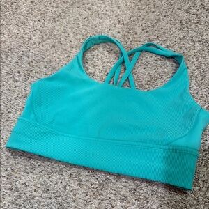 Lululemon Turquoise longline Sports Bra